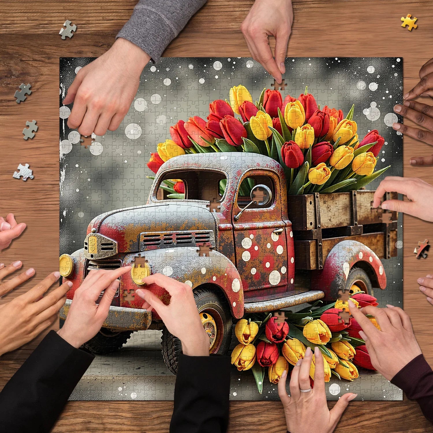 Tulip Truck Jigsaw Puzzle 1000 Pieces