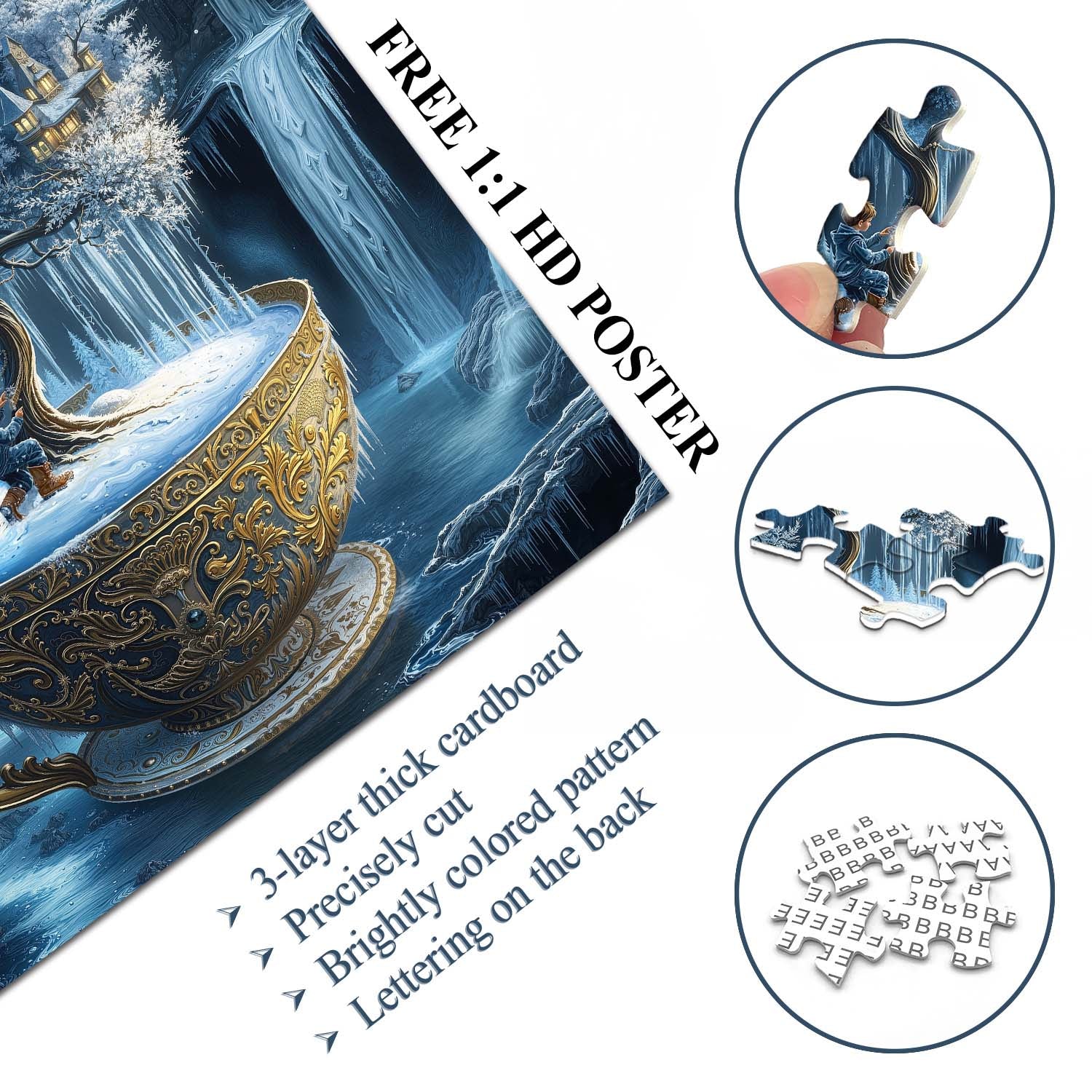 Tea Cup Wonderland Jigsaw Puzzle 1000 Pieces