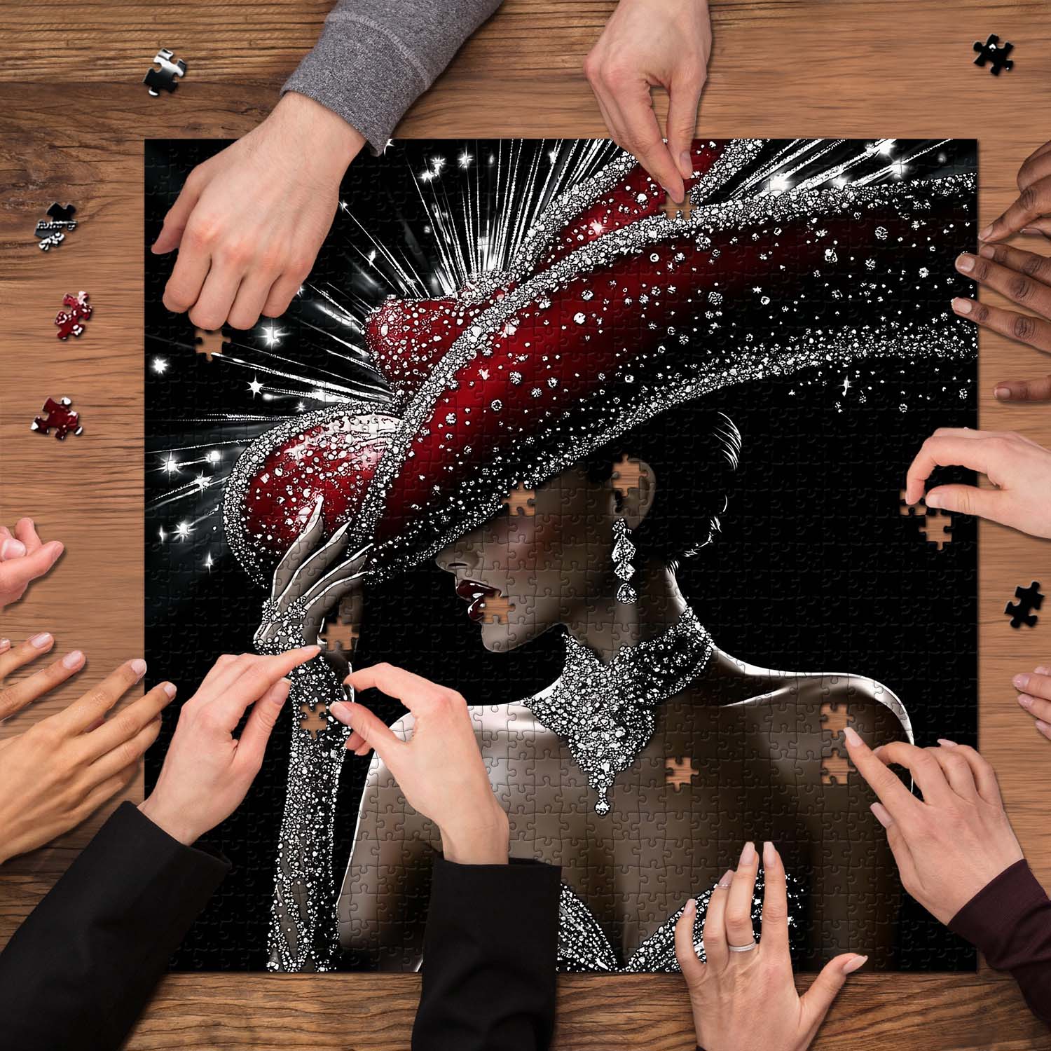 Evening Gown Art Jigsaw Puzzle 1000 Pieces