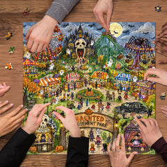 Spooky Theme Park  Jigsaw Puzzle 1000 Piece
