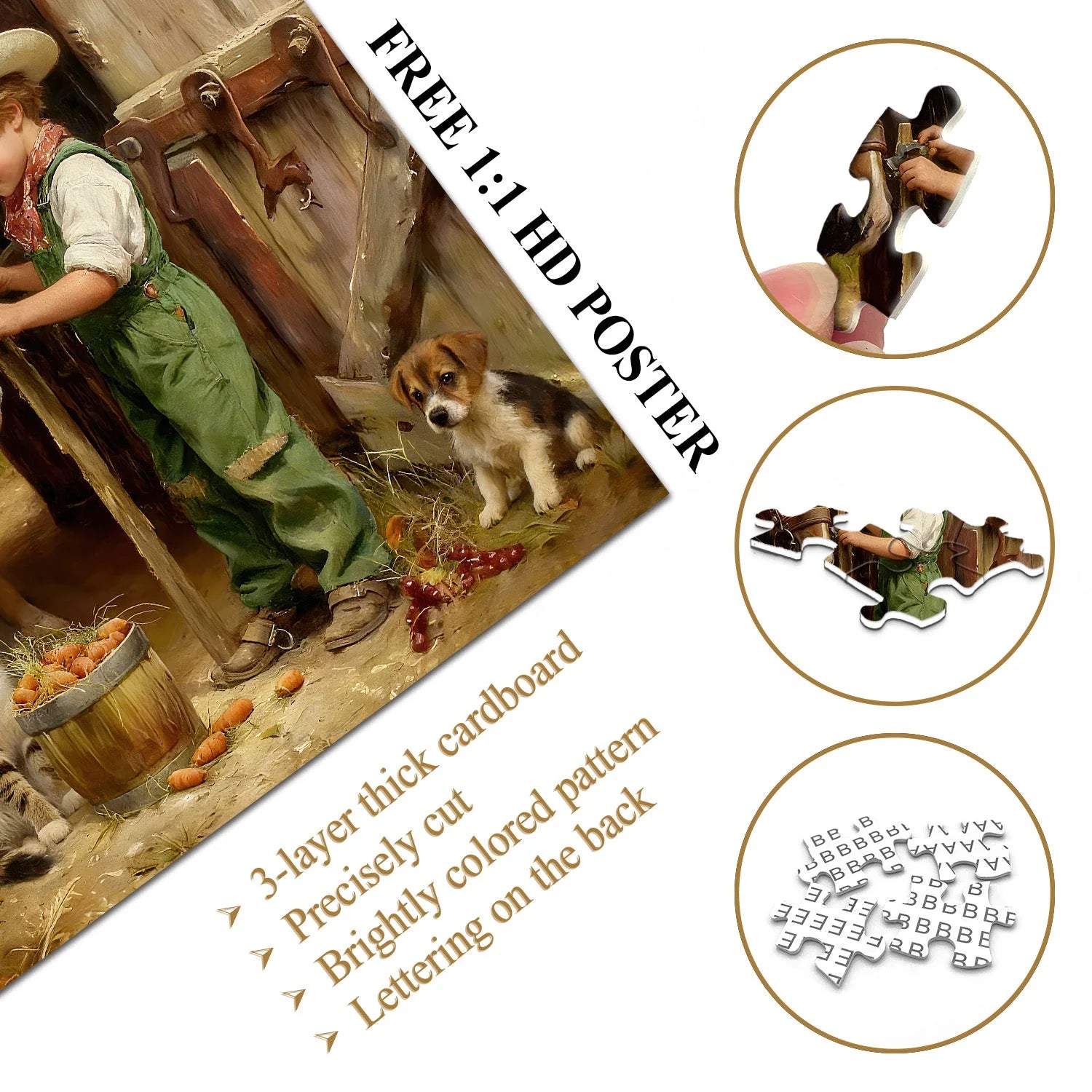 Childlike Pasture Life Jigsaw Puzzle 1000 Pieces