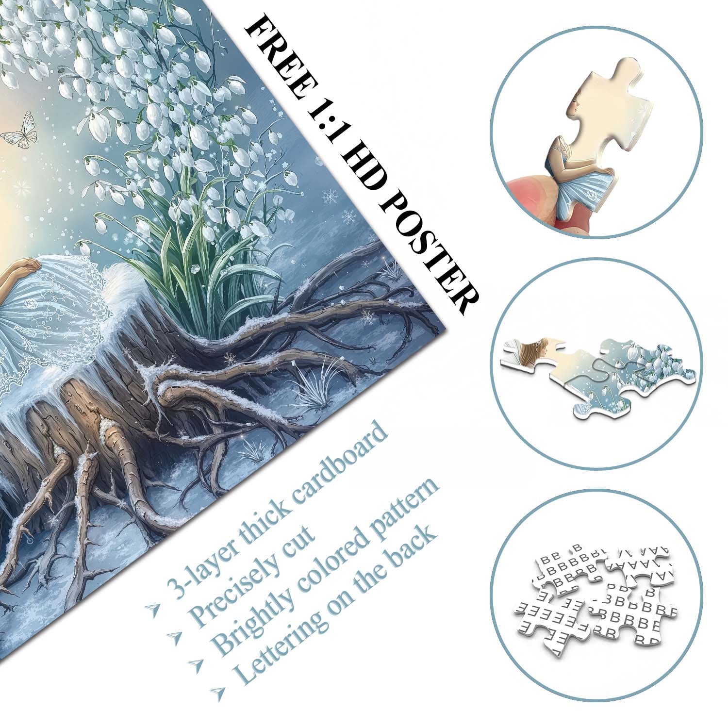 Snow Lotus Spirit Jigsaw Puzzle 1000 Pieces