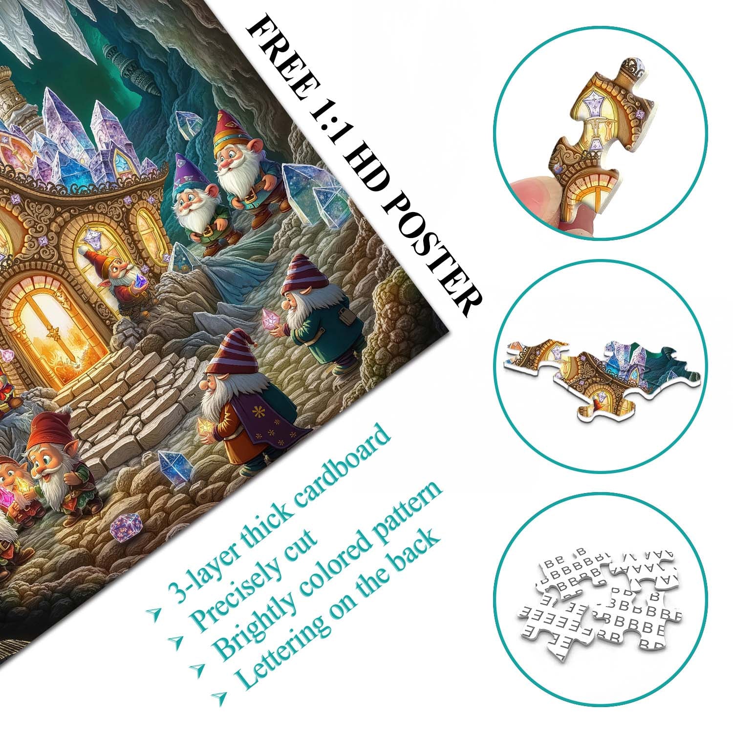 Crystal Cave Jigsaw Puzzle 1000 Pieces