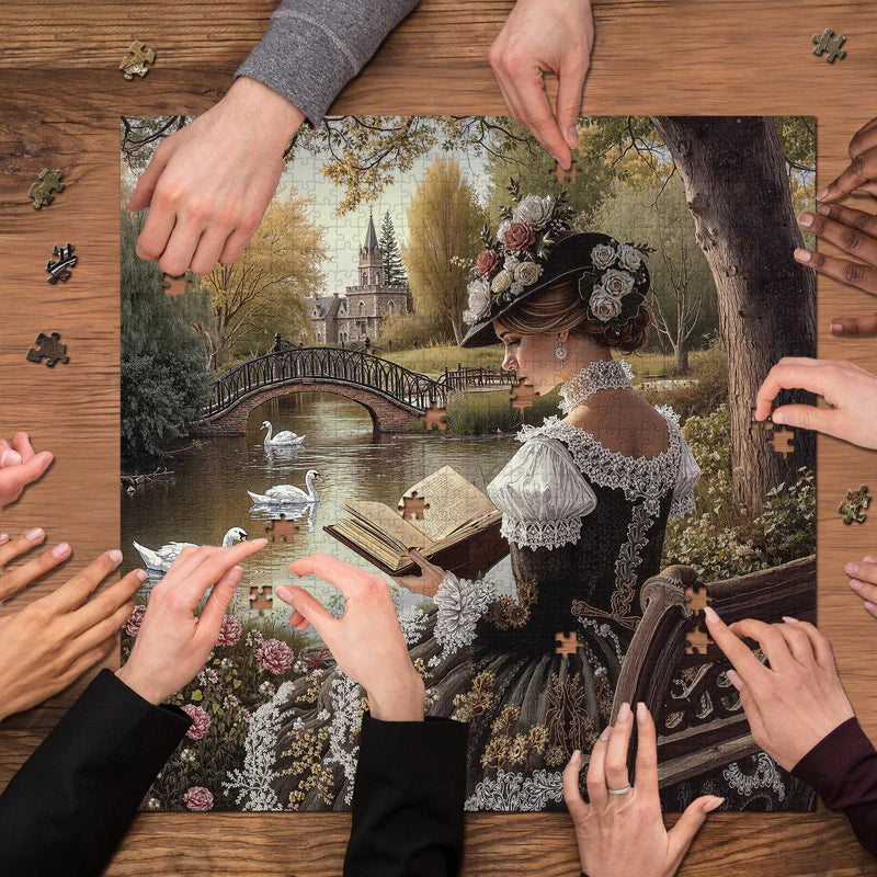 Riverside Tranquility Tale Jigsaw Puzzle 1000 Pieces