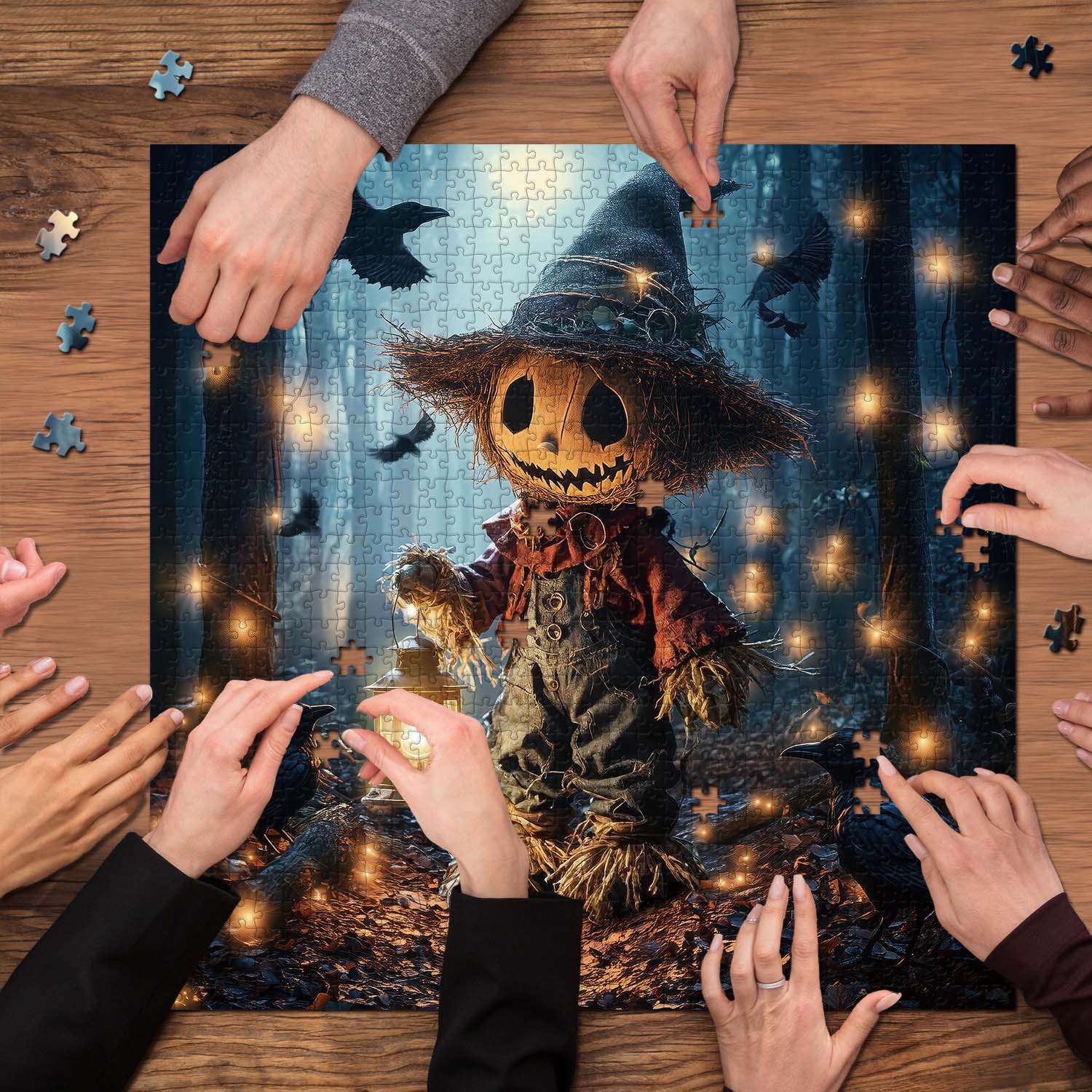 Starry Path Scarecrow Jigsaw Puzzle 1000 Pieces