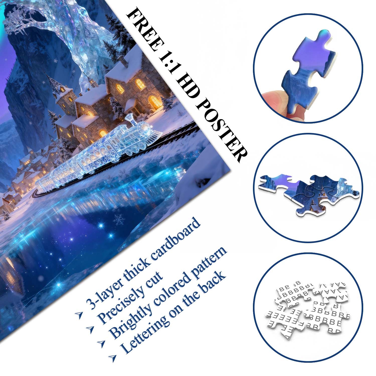 Aurora Crystal Train Jigsaw Puzzle 1000 Pieces