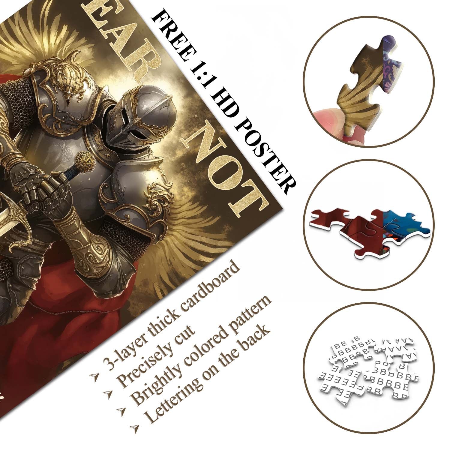 Golden Knight Jigsaw Puzzle 1000 Pieces
