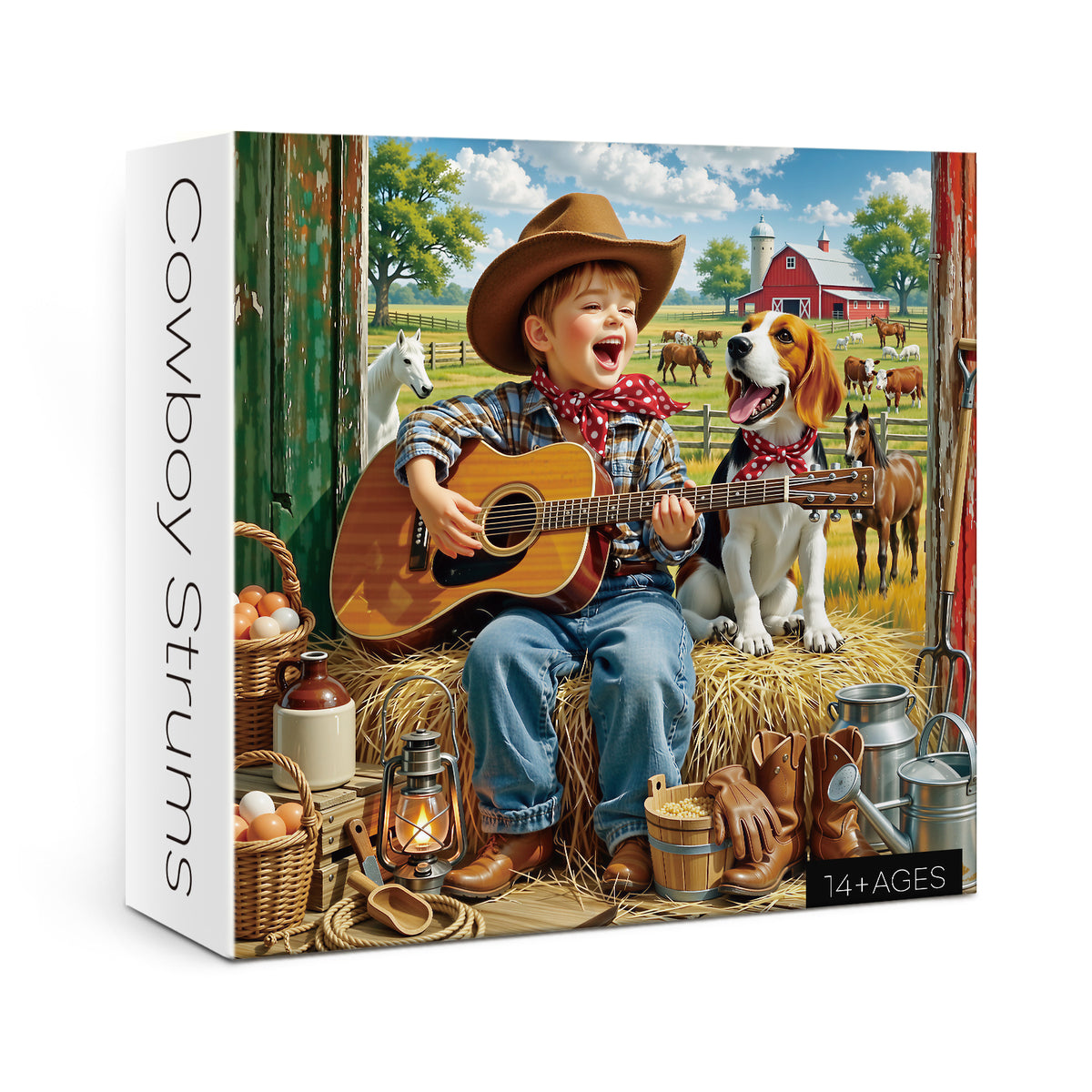 Cowboy Strums Jigsaw Puzzle 1000 Piece