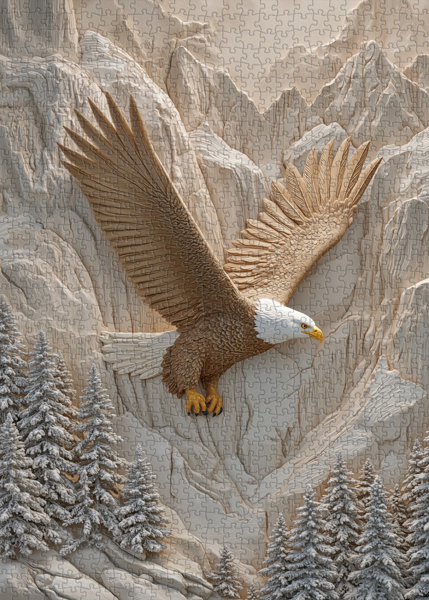 Puzzle Ailes sur les pics 1000 pièces