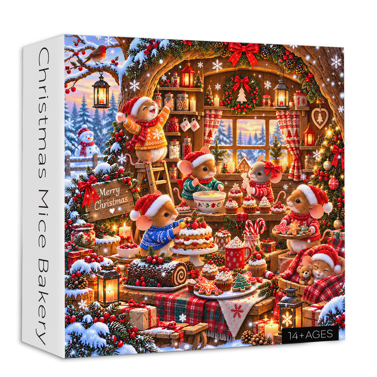 Christmas Mouse Bakery Jigsaw Puzzle 1000 Piece