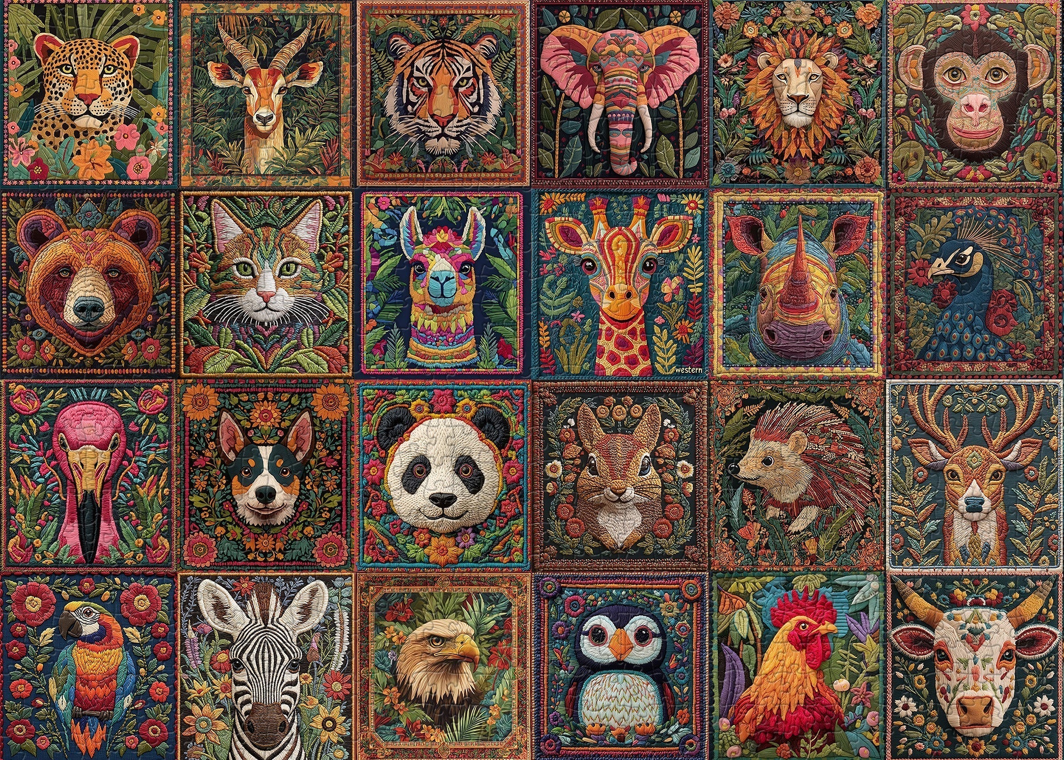 Zoo Collection Jigsaw Puzzle 1000 Pieces