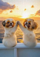 Dog High Five Jigsaw Puzzle 1000 Pieces