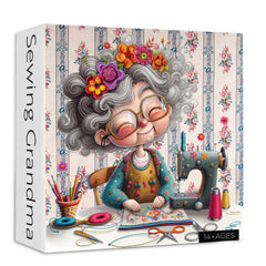 Sewing Grandma Jigsaw Puzzle 1000 Pieces