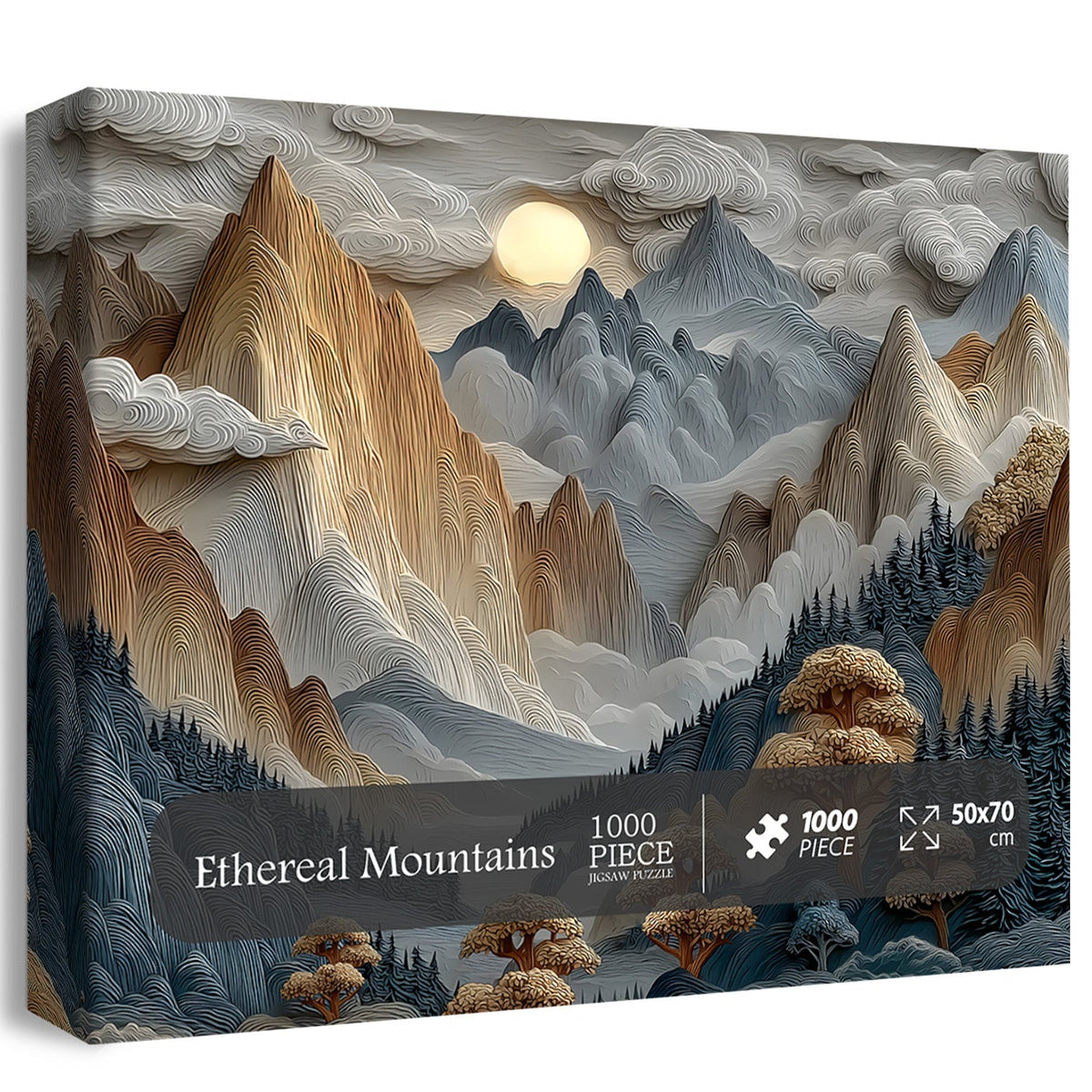 Ethereal Mountains Jigsaw Puzzle 1000 Pieces