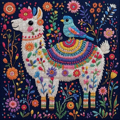 Lama in Bloom Puzzle 1000 Teile
