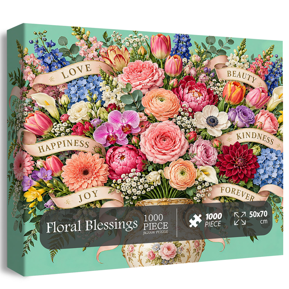 Floral Blessings Jigsaw Puzzle 1000 Pieces
