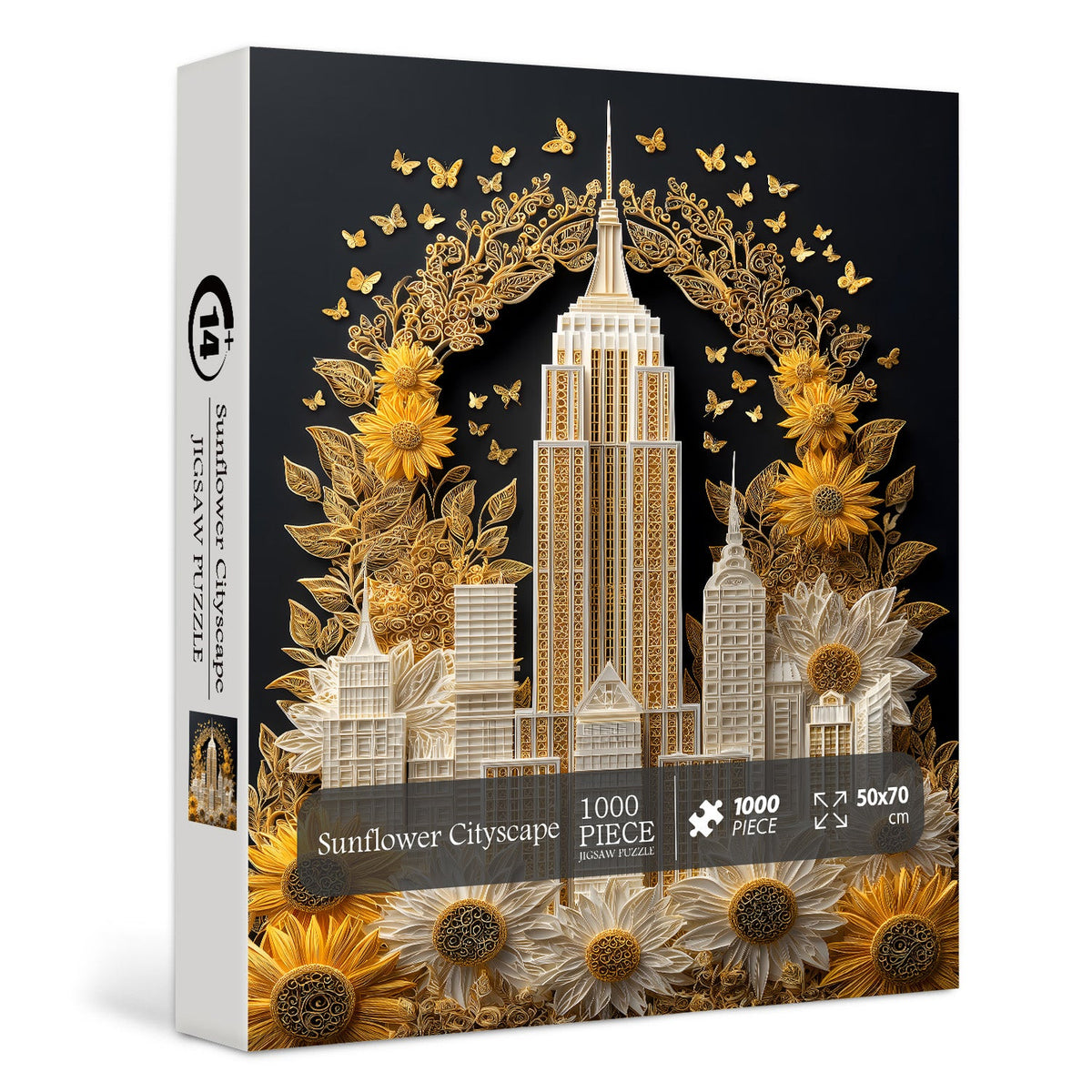 Sunflower Cityscape Jigsaw Puzzle 1000 Pieces