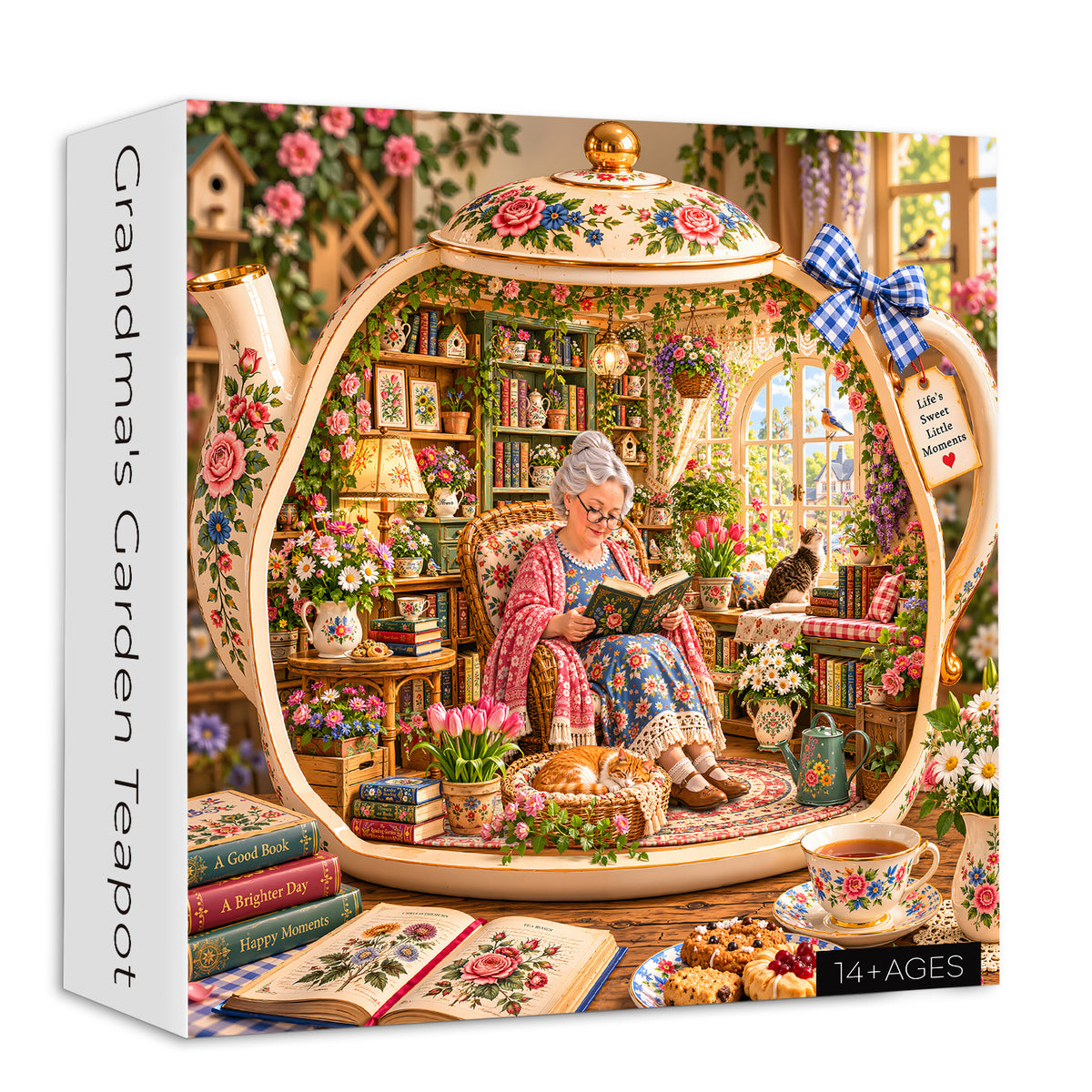 Grandma’s Garden Teapot Jigsaw Puzzle 1000 Piece