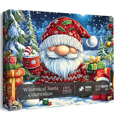 Whimsical Santa Celebration Jigsaw Puzzle 1000 Pieces