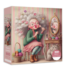 Flowery Grandma Jigsaw Puzzle 1000 Pieces