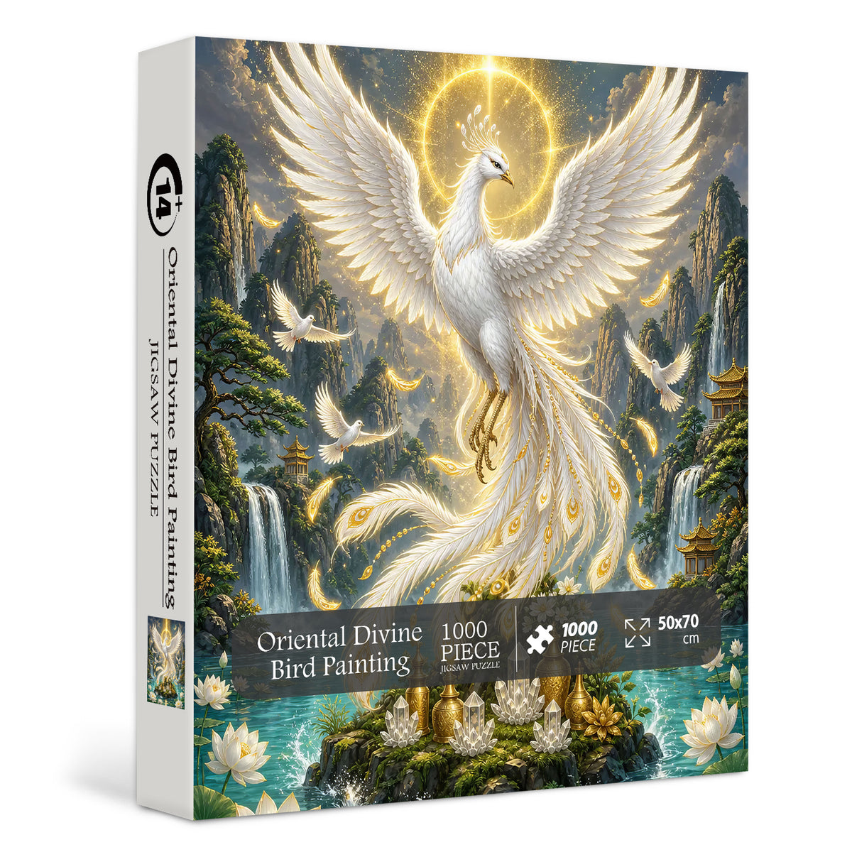 Oriental Divine Bird Painting Jigsaw Puzzle 1000 Piece