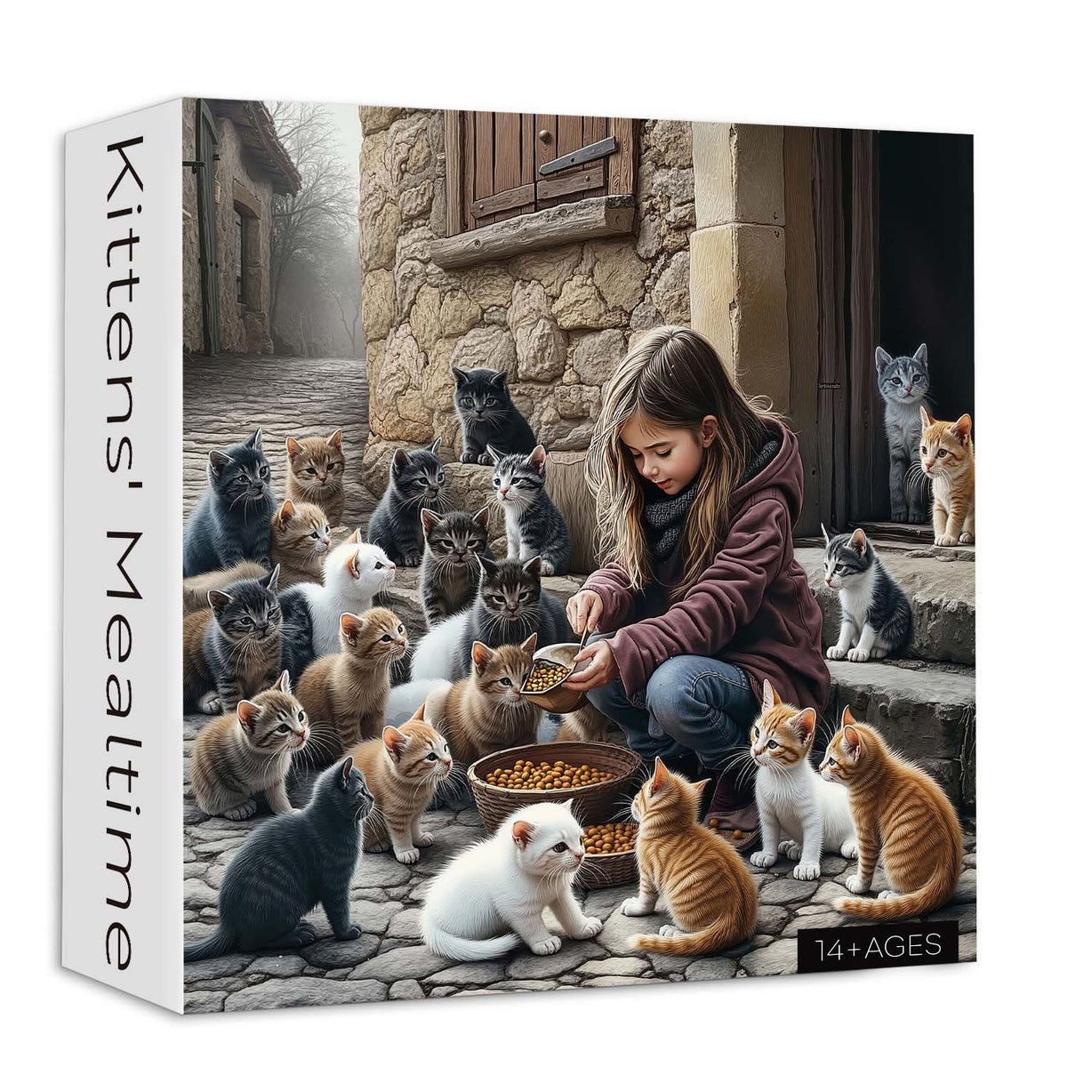 Kittens' Mealtime Jigsaw Puzzle 1000 Pieces