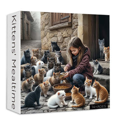 Kittens' Mealtime Jigsaw Puzzle 1000 Pieces