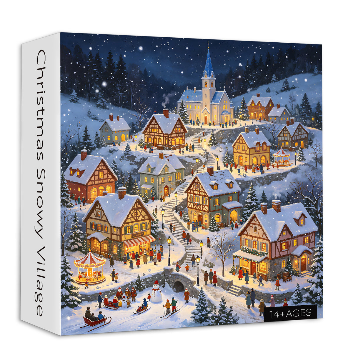 Christmas Snowy Village Jigsaw Puzzle 1000 Piece