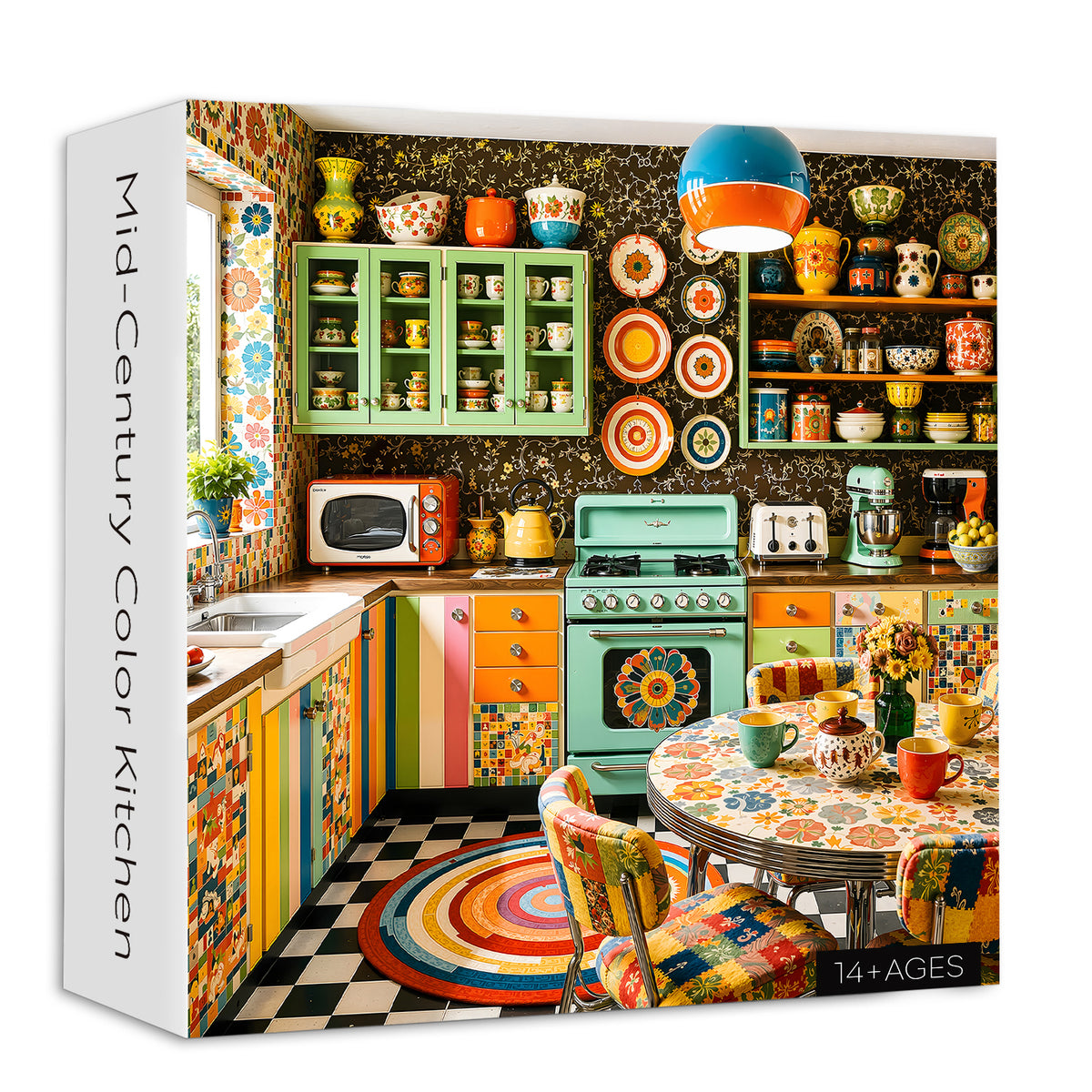 Mid-Century Color Kitchen Jigsaw Puzzle 1000 Piece