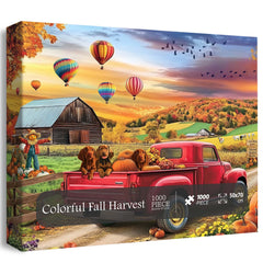 Colorful Fall Harvest Jigsaw Puzzle 1000 Pieces