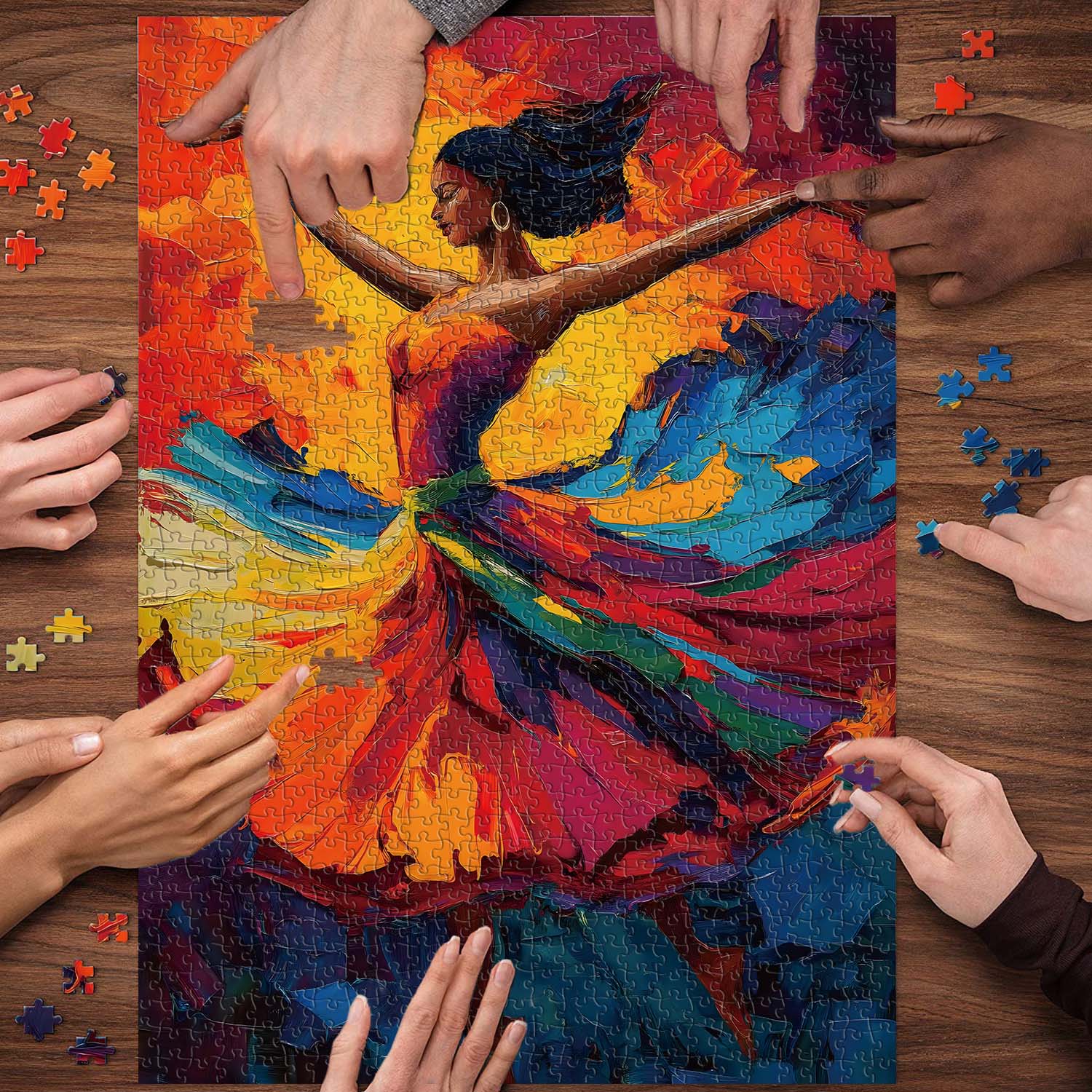 Dance of Colors Jigsaw Puzzle 1000 Pieces