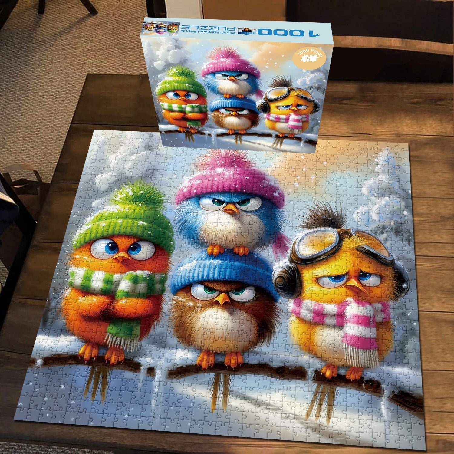 Winter Feathered Friends Jigsaw Puzzle 1000 Pieces