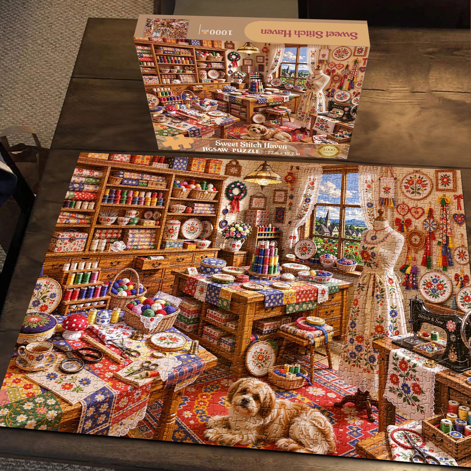Sweet Stitch Haven Jigsaw Puzzle 1000 Piece