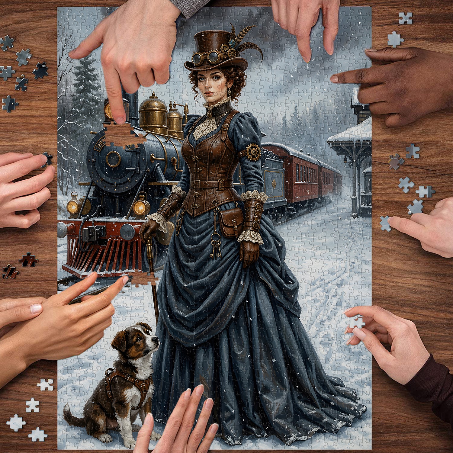 Winter Steampunk Lady