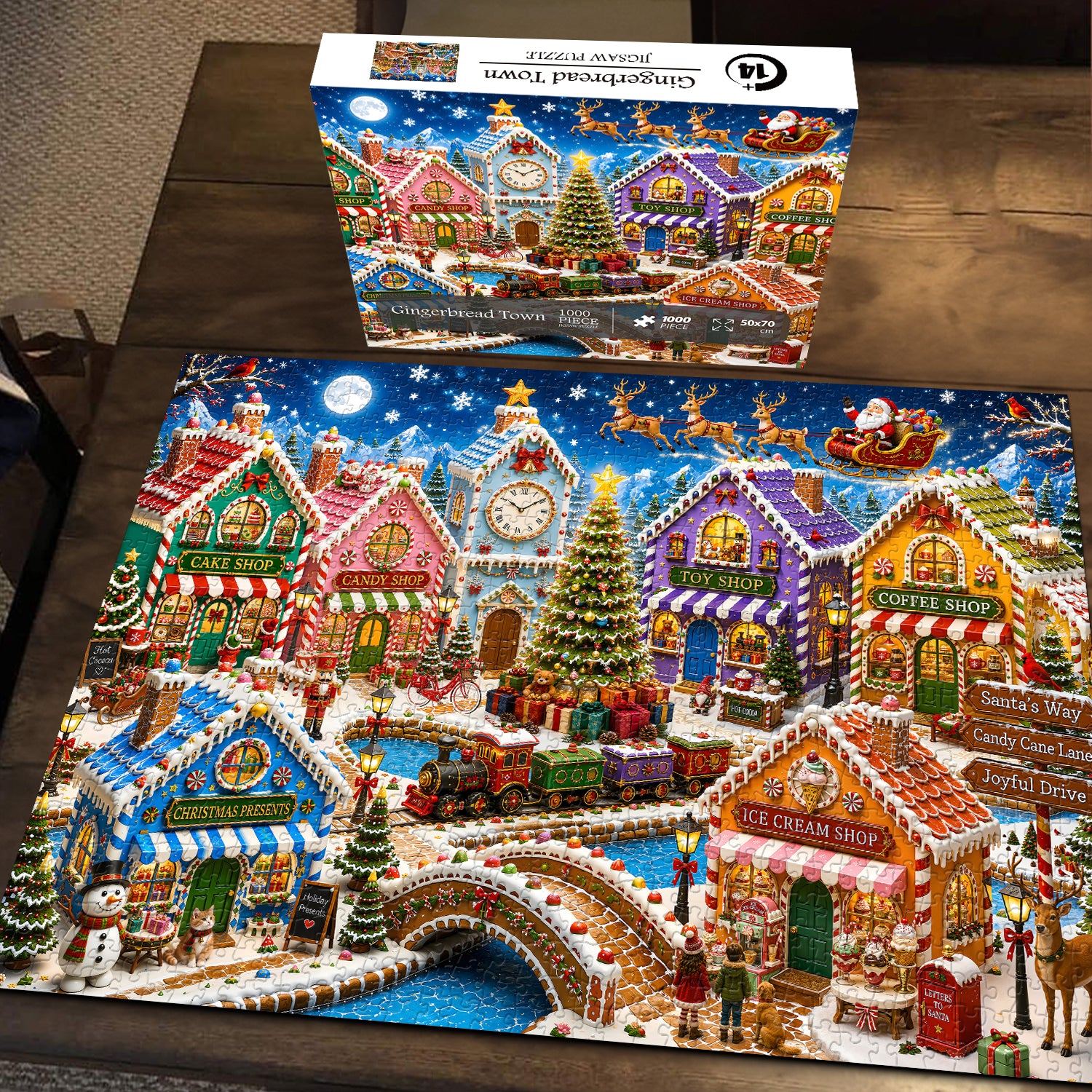 Gingerbread Town Jigsaw Puzzle 1000 Piece