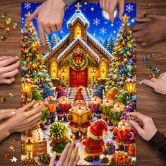 Christmas Gnome Village Jigsaw Puzzle 1000 Piece