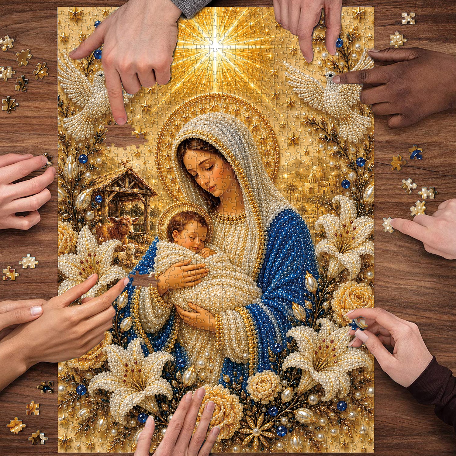 The Holy Nativity Jigsaw Puzzle 1000 Piece