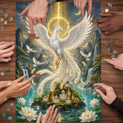 Oriental Divine Bird Painting Jigsaw Puzzle 1000 Piece