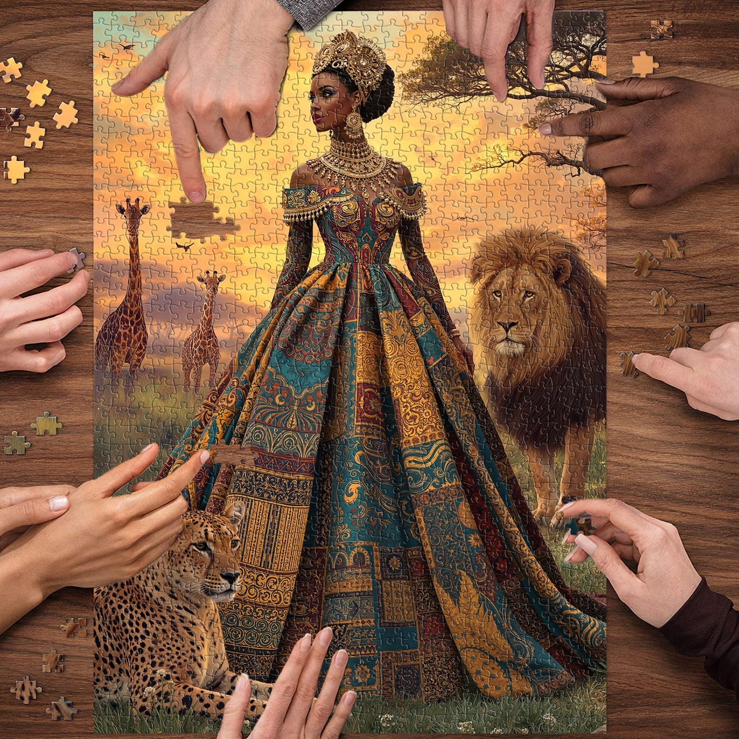 African Queen Jigsaw Puzzle 1000 Pieces