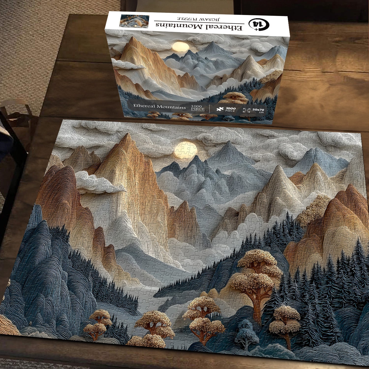 Ethereal Mountains Jigsaw Puzzle 1000 Pieces