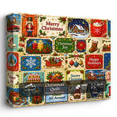Christmas Quilt Jigsaw Puzzle 1000 Piece