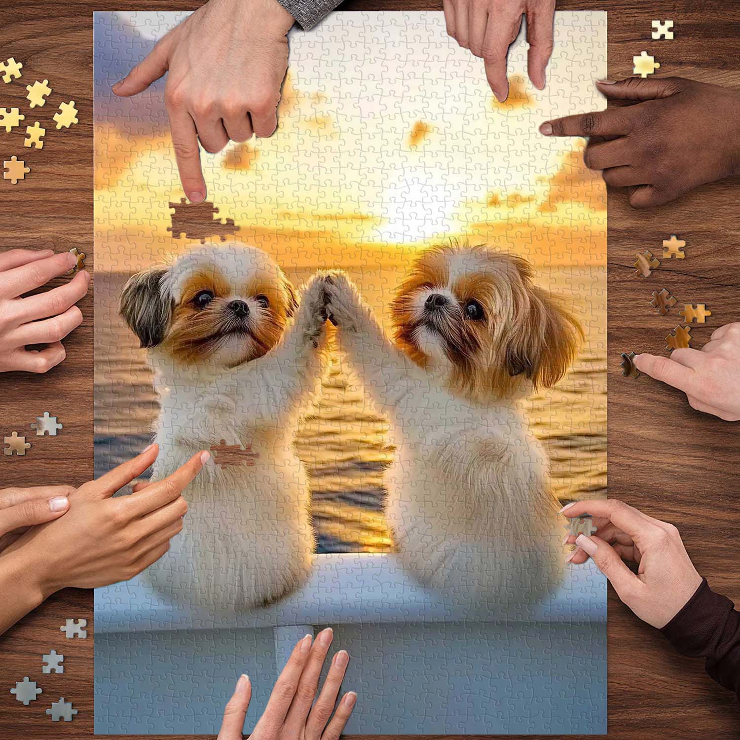 Dog High Five Jigsaw Puzzle 1000 Pieces