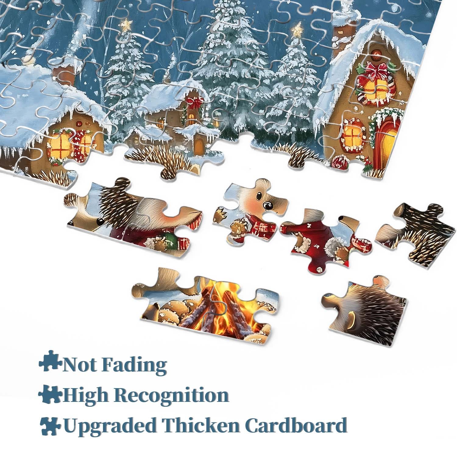 Hedgehog Village Christmas Eve Jigsaw Puzzle 1000 Pieces