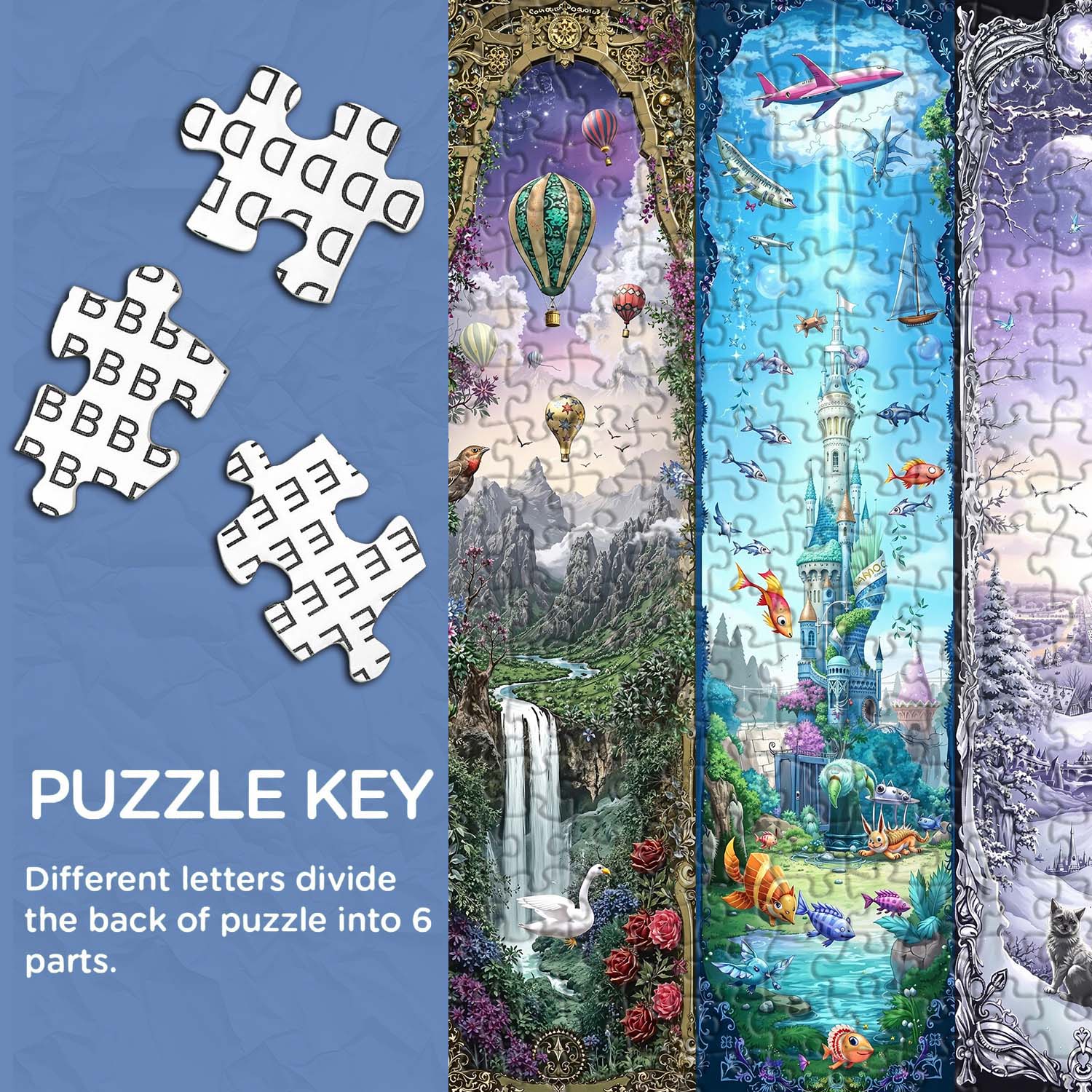 Skyline Adventure Bookmark Jigsaw Puzzle 1000 Pieces
