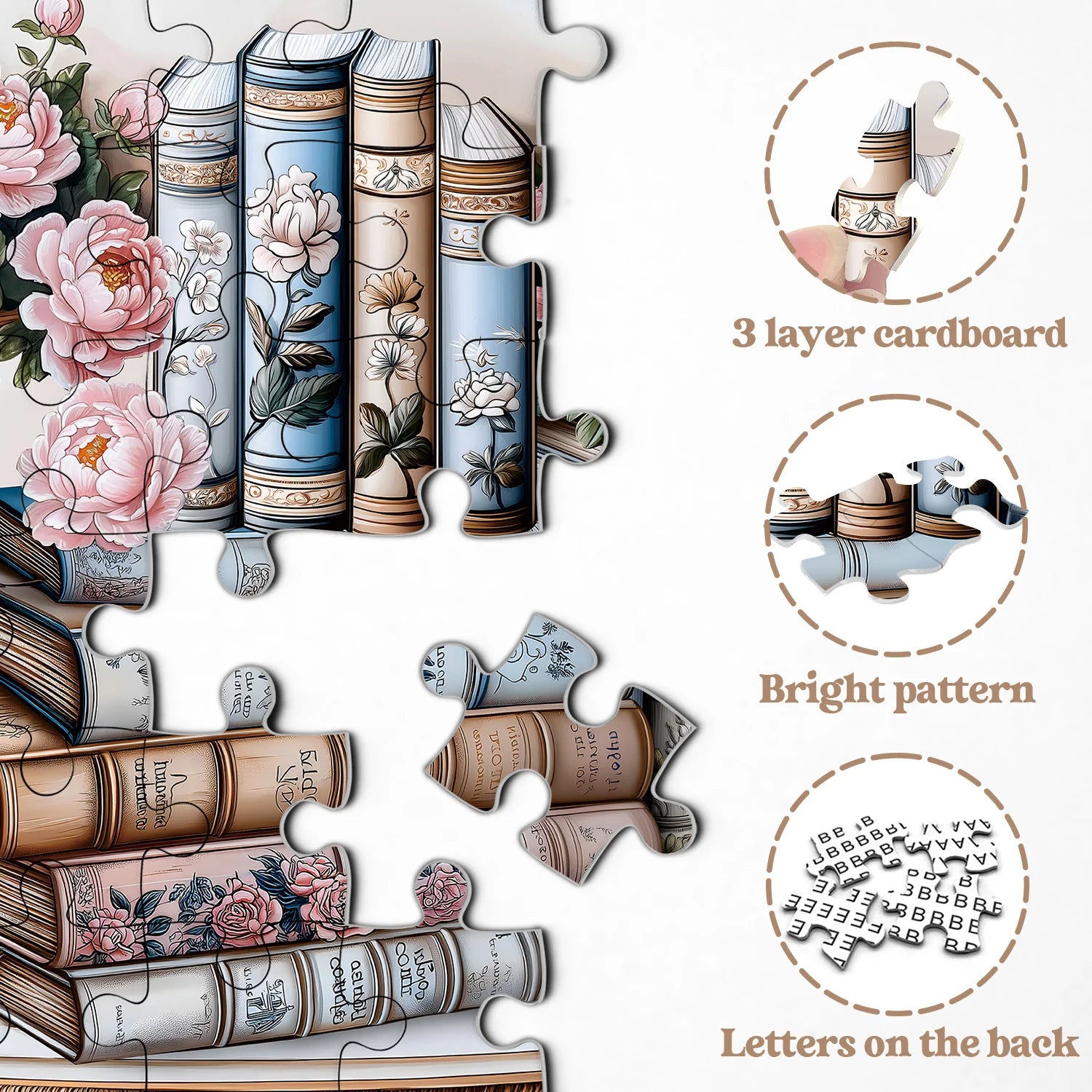 Book Bloom Jigsaw Puzzles 1000 Pieces