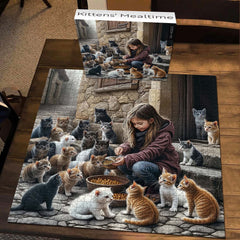 Kittens' Mealtime Jigsaw Puzzle 1000 Pieces