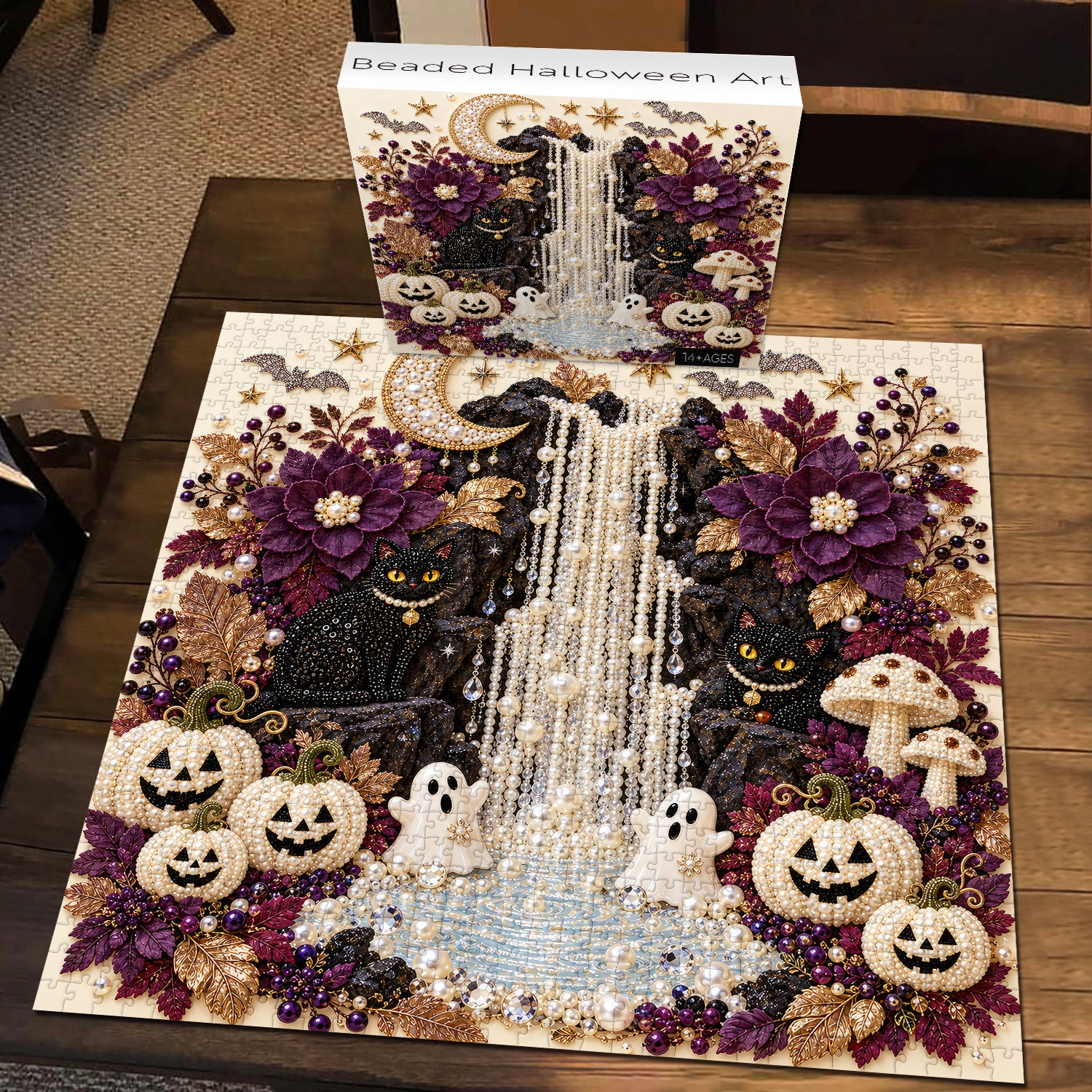 Beaded Halloween Art Jigsaw Puzzle 1000 Piece