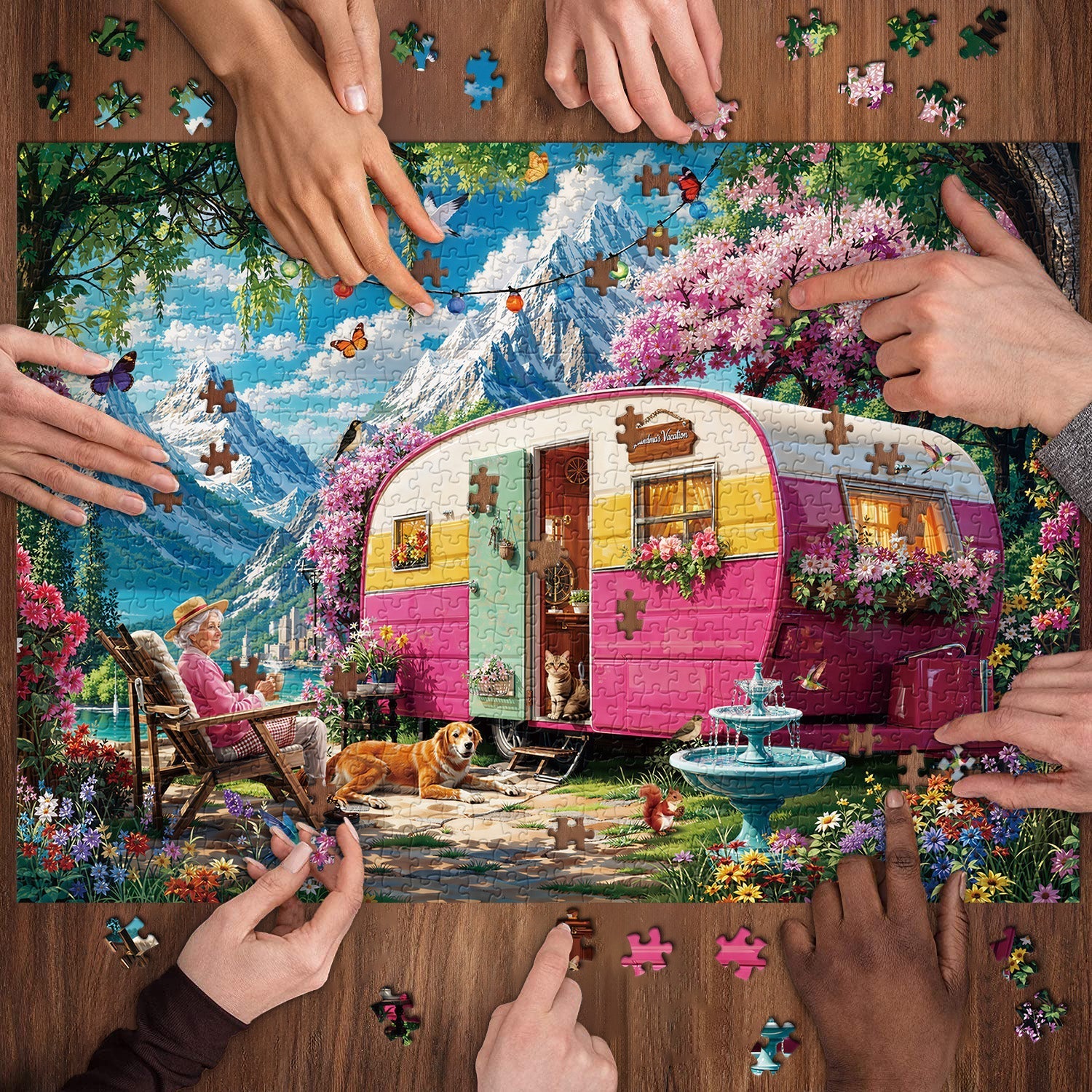 Grandma's Vacation Jigsaw Puzzle 1000 Pieces