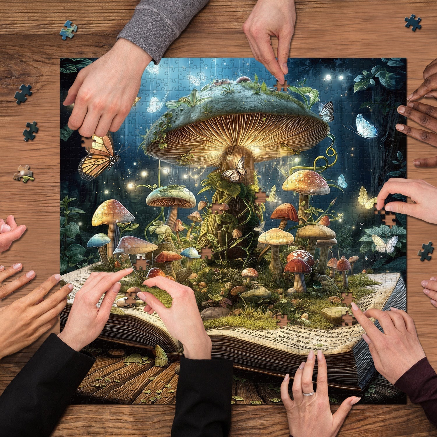 Fantasy Mushroom Book Jigsaw Puzzle 1000 Pieces