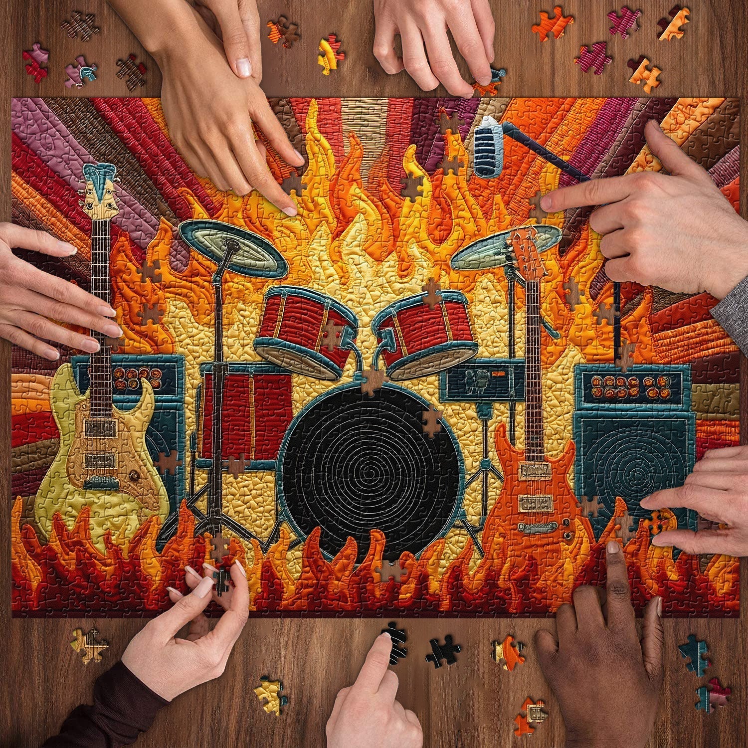 Fiery Stage Jigsaw Puzzle 1000 Pieces